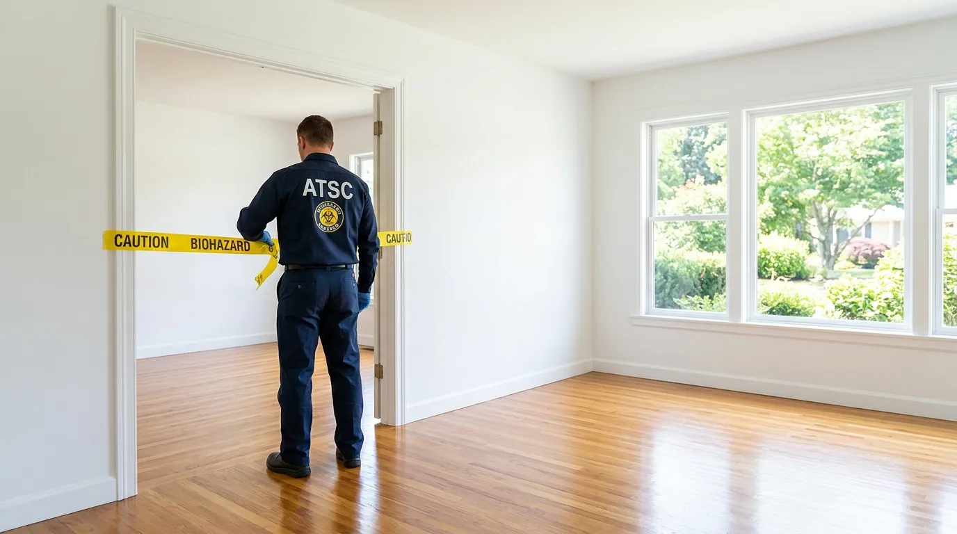 Certified biohazard cleanup crew performing Decomposition Cleanup in Bradenton